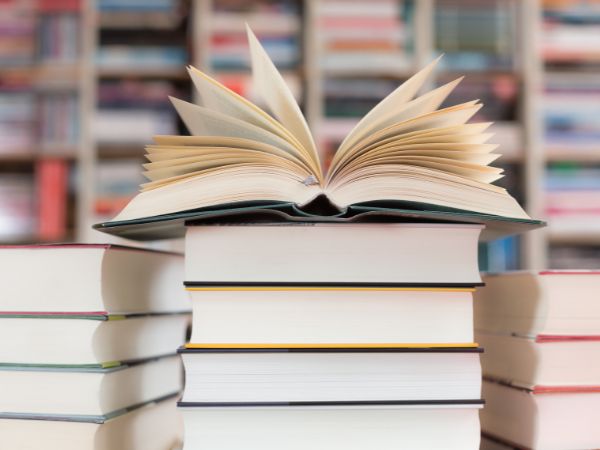 stack of books